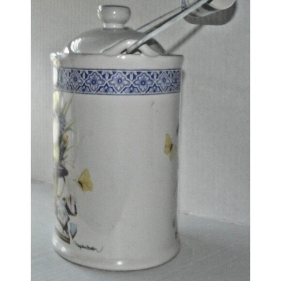 Marjolein Bastin Floral Watercan Teapot Hallmark Natures Sketchbook Vtg Cottage - Picture 7 of 7